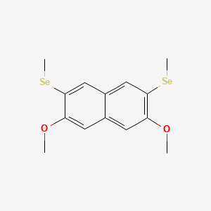 (3,6-DIMETHOXYNAPHTHALENE-2,7-DIYL)BIS(METHYLSELANE) structure, CAS 105405-00-3
