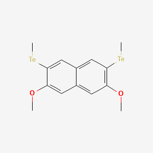 (3,6-DIMETHOXYNAPHTHALENE-2,7-DIYL)BIS(METHYLTELLANE) structure, CAS 105405-04-7