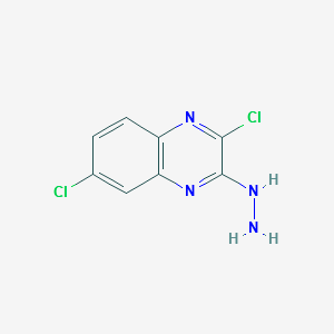 (3,7-DICHLOROQUINOXALIN-2-YL)HYDRAZINE structure, CAS 91895-34-0