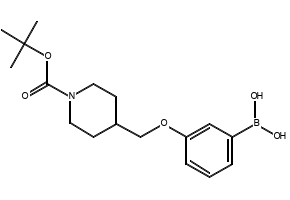 (3-((1-(TERT-BUTOXYCARBONYL)PIPERIDIN-4-YL)METHOXY)PHENYL)BORONIC ACID structure, CAS 1310404-86-4