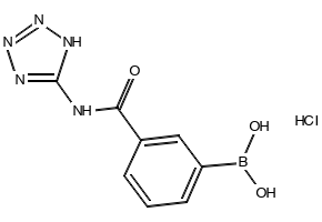 (3-((1H-TETRAZOL-5-YL)CARBAMOYL)PHENYL)BORONIC ACID HYDROCHLORIDE structure, CAS 850567-38-3