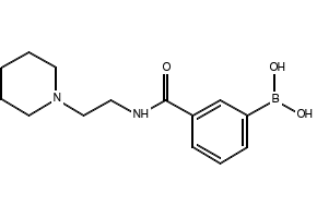 (3-((2-(PIPERIDIN-1-YL)ETHYL)CARBAMOYL)PHENYL)BORONIC ACID structure, CAS 1072946-54-3