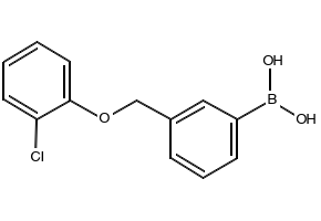 (3-((2-CHLOROPHENOXY)METHYL)PHENYL)BORONIC ACID structure, CAS 1256358-67-4