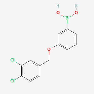 (3-((3,4-DICHLOROBENZYL)OXY)PHENYL)BORONIC ACID structure, CAS 1256358-47-0
