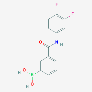(3-((3,4-DIFLUOROPHENYL)CARBAMOYL)PHENYL)BORONIC ACID structure, CAS 1072946-15-6