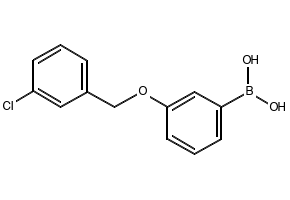 (3-((3-CHLOROBENZYL)OXY)PHENYL)BORONIC ACID structure, CAS 849062-33-5