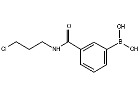 (3-((3-CHLOROPROPYL)CARBAMOYL)PHENYL)BORONIC ACID structure, CAS 874288-10-5