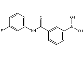 (3-((3-FLUOROPHENYL)CARBAMOYL)PHENYL)BORONIC ACID structure, CAS 874288-34-3