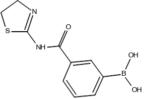 (3-((4,5-DIHYDROTHIAZOL-2-YL)CARBAMOYL)PHENYL)BORONIC ACID structure, CAS 871333-06-1