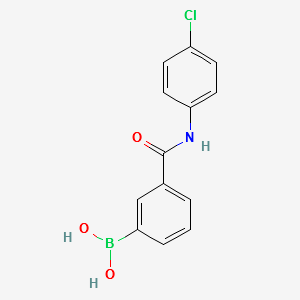 (3-((4-CHLOROPHENYL)CARBAMOYL)PHENYL)BORONIC ACID structure, CAS 874288-31-0