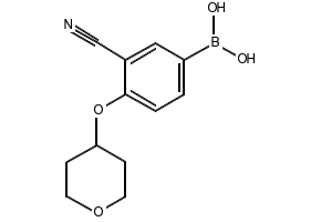 (3-((4-CYANOBENZYL)OXY)PHENYL)BORONIC ACID structure, CAS 1256355-72-2