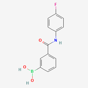 (3-((4-FLUOROPHENYL)CARBAMOYL)PHENYL)BORONIC ACID structure, CAS 850567-35-0
