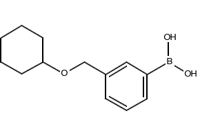 (3-((CYCLOHEXYLOXY)METHYL)PHENYL)BORONIC ACID structure, CAS 1256358-64-1