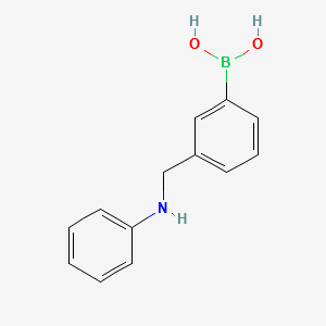 (3-((PHENYLAMINO)METHYL)PHENYL)BORONIC ACID structure, CAS 690957-43-8