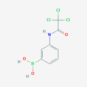 (3-(2,2,2-TRICHLOROACETAMIDO)PHENYL)BORONIC ACID structure, CAS 276669-74-0