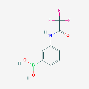 (3-(2,2,2-TRIFLUOROACETAMIDO)PHENYL)BORONIC ACID structure, CAS 88978-20-5