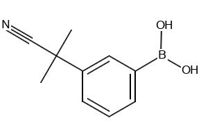 (3-(2-CYANOPROPAN-2-YL)PHENYL)BORONIC ACID structure, CAS 885067-95-8