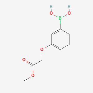 (3-(2-METHOXY-2-OXOETHOXY)PHENYL)BORONIC ACID structure, CAS 1256355-55-1