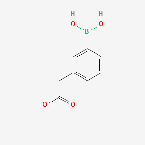 (3-(2-METHOXY-2-OXOETHYL)PHENYL)BORONIC ACID structure, CAS 643094-11-5