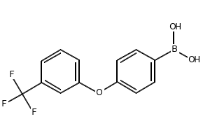 (3-(2-NITRO-4-(TRIFLUOROMETHYL)PHENOXY)PHENYL)BORONIC ACID structure, CAS 1072945-94-8