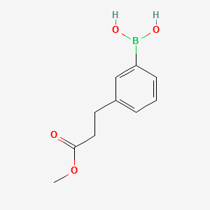 (3-(3-METHOXY-3-OXOPROPYL)PHENYL)BORONIC ACID structure, CAS 833472-82-5