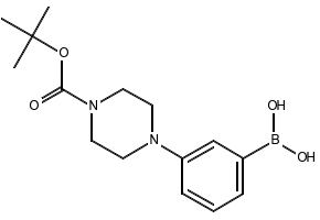 (3-(4-(TERT-BUTOXYCARBONYL)PIPERAZIN-1-YL)PHENYL)BORONIC ACID structure, CAS 937048-39-0