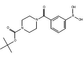 (3-(4-(TERT-BUTOXYCARBONYL)PIPERAZINE-1-CARBONYL)PHENYL)BORONIC ACID structure, CAS 1218790-82-9