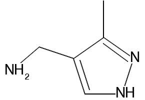 (3-(4-CHLOROPHENYL)-1H-PYRAZOL-4-YL)METHANAMINE structure, CAS 1020052-19-0
