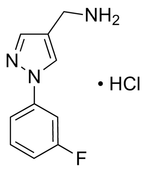 (3-(4-METHOXYPHENYL)-1H-PYRAZOL-4-YL)METHANAMINE HYDROCHLORIDE structure, CAS 1011404-52-6