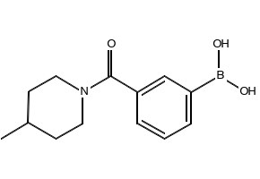 (3-(4-METHYLPIPERIDINE-1-CARBONYL)PHENYL)BORONIC ACID structure, CAS 850567-30-5