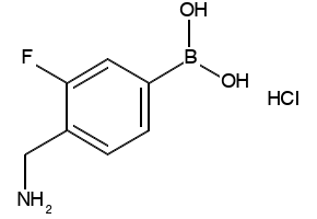 (3-(AMINOMETHYL)-2-FLUOROPHENYL)BORONIC ACID HYDROCHLORIDE structure, CAS 1072946-44-1