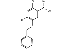 (3-(BENZYLOXY)-2,4-DICHLOROPHENYL)BORONIC ACID structure, CAS 1072946-32-7