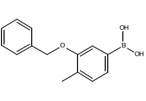 (3-(BENZYLOXY)-4-METHYLPHENYL)BORONIC ACID structure, CAS 1256355-31-3