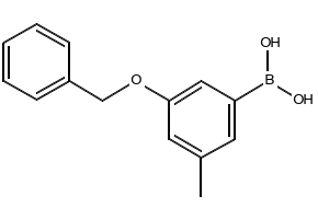 (3-(BENZYLOXY)-5-METHYLPHENYL)BORONIC ACID structure, CAS 1256355-61-9