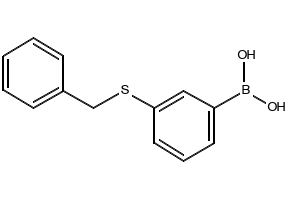 (3-(BENZYLTHIO)PHENYL)BORONIC ACID structure, CAS 854778-48-6