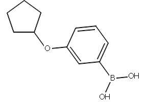 (3-(CYCLOPENTYLOXY)PHENYL)BORONIC ACID structure, CAS 959850-87-4