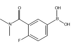 (3-(DIMETHYLCARBAMOYL)-4-FLUOROPHENYL)BORONIC ACID structure, CAS 874219-27-9