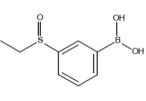 (3-(ETHYLSULFINYL)PHENYL)BORONIC ACID structure, CAS 1072952-07-8