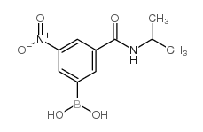 (3-(ISOPROPYLCARBAMOYL)-5-NITROPHENYL)BORONIC ACID structure, CAS 871332-83-1