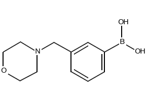 (3-(MORPHOLINOMETHYL)PHENYL)BORONIC ACID structure, CAS 397843-58-2