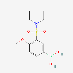 (3-(N,N-DIETHYLSULFAMOYL)-4-METHOXYPHENYL)BORONIC ACID structure, CAS 871333-03-8