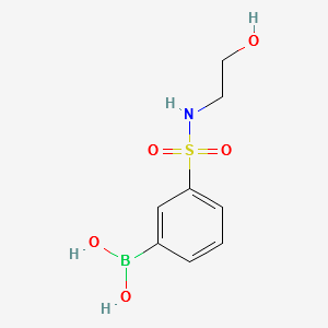 (3-(N-(2-HYDROXYETHYL)SULFAMOYL)PHENYL)BORONIC ACID structure, CAS 913835-57-1