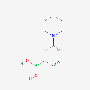 (3-(PIPERIDIN-1-YL)PHENYL)BORONIC ACID structure, CAS 634905-21-8