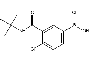 (3-(TERT-BUTYLCARBAMOYL)-4-CHLOROPHENYL)BORONIC ACID structure, CAS 871332-72-8