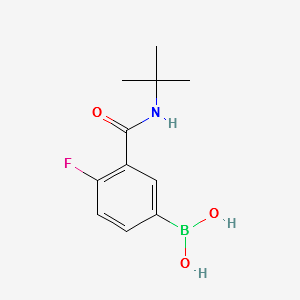 (3-(TERT-BUTYLCARBAMOYL)-4-FLUOROPHENYL)BORONIC ACID structure, CAS 874219-26-8