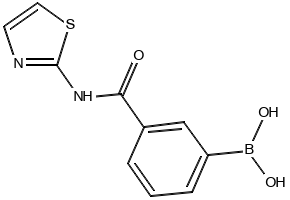 (3-(THIAZOL-2-YLCARBAMOYL)PHENYL)BORONIC ACID structure, CAS 850567-34-9