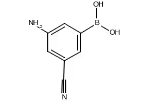 (3-AMINO-5-CYANOPHENYL)BORONIC ACID structure, CAS 913943-05-2