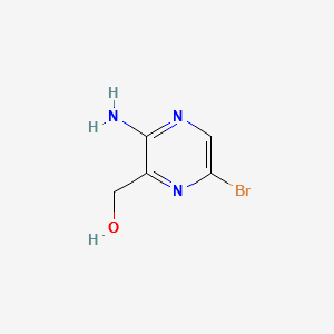 (3-AMINO-6-BROMOPYRAZIN-2-YL)METHANOL structure, CAS 1260880-59-8