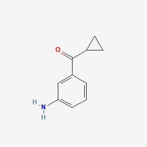 (3-AMINOPHENYL)(CYCLOPROPYL)METHANONE structure, CAS 162174-75-6