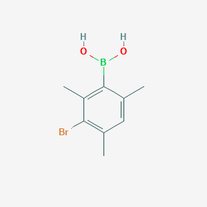 (3-BROMO-2,4,6-TRIMETHYLPHENYL)BORONIC ACID structure, CAS 849062-19-7
